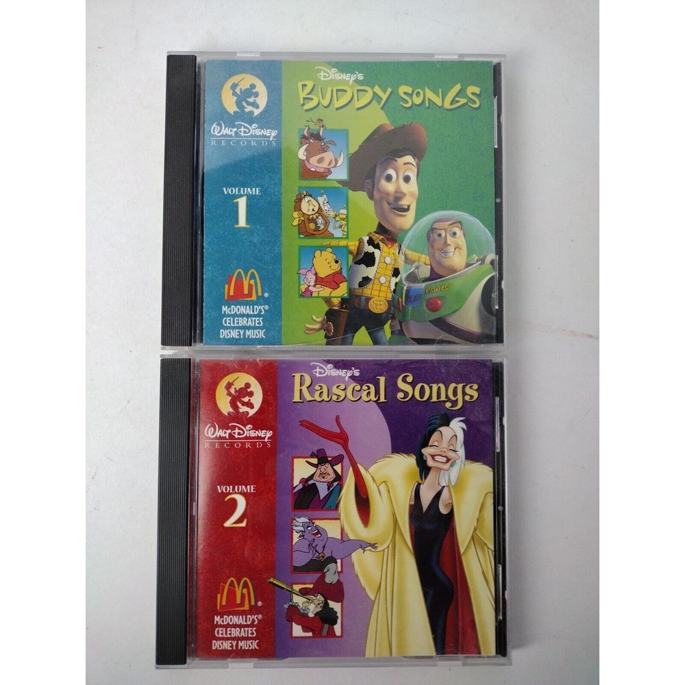 McDonalds Disney BUDDY & RASCAL SONGS 2CD Classic Great Volume 1-2